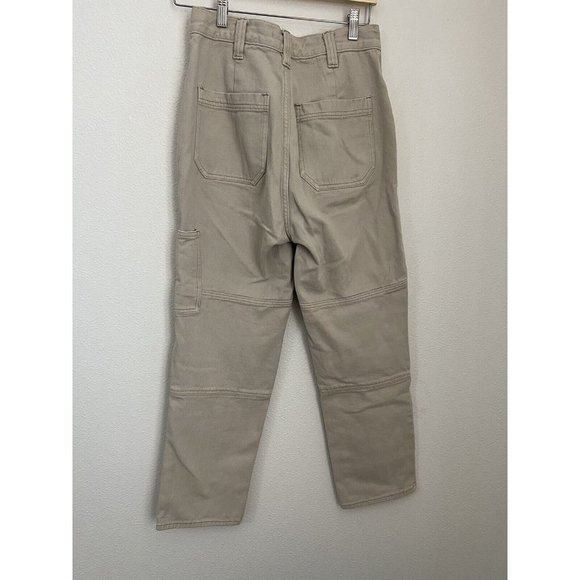 pacsun jeans Women size 28 Tan Baggy Cargo Excellent 100% Cotton - Picture 3 of 8